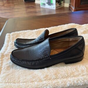 Johnston & Murphy Hawkins Venetian soft glove Leather Loafers - black